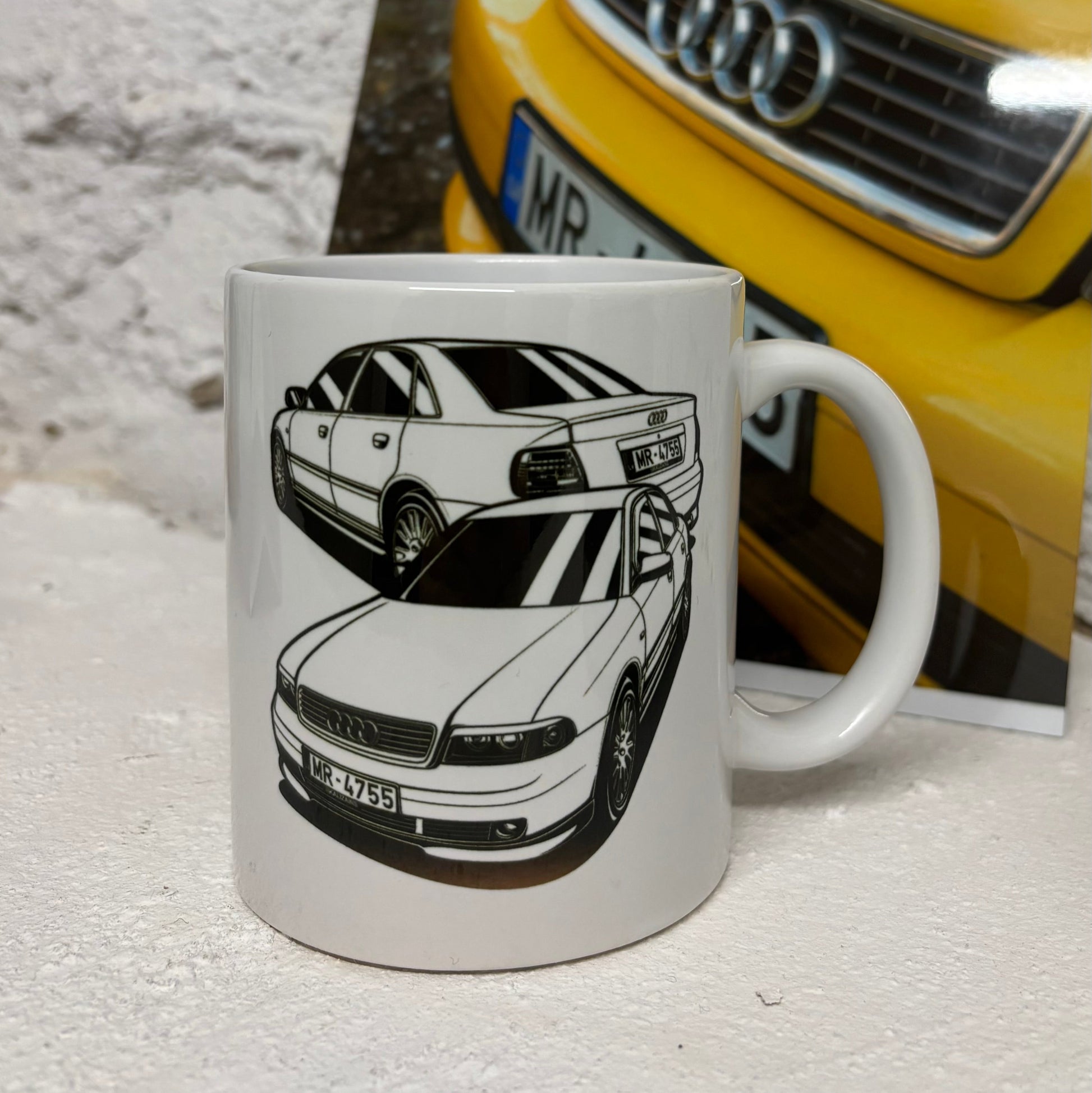 Personalized CAR Illustration Mug