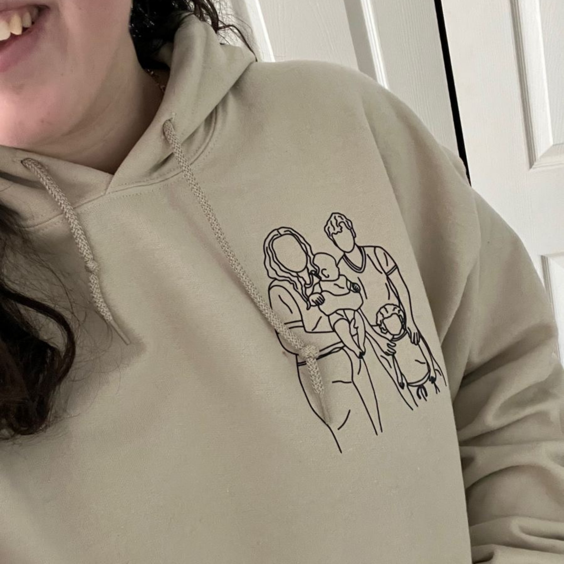 Custom photo OUTLINE hoodie