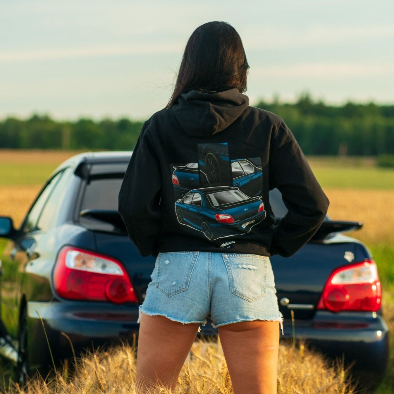 Your CAR - custom illustration hoodie