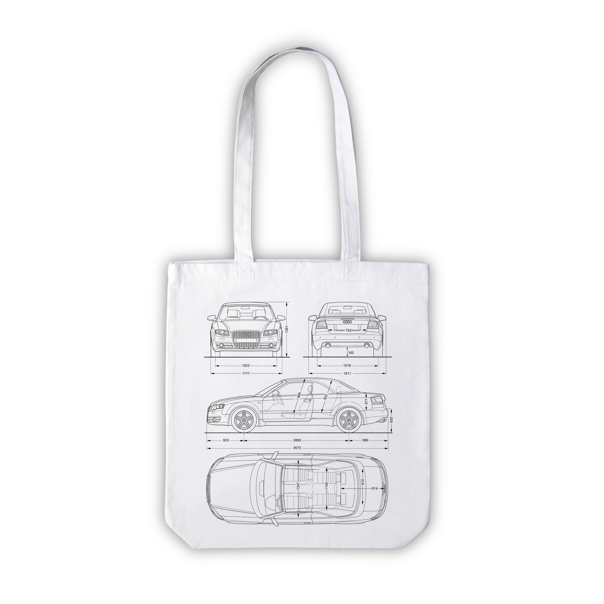 Car Blueprint (Audi, BMW, Mercedes) - Bag