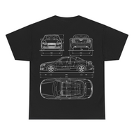 Car blueprint (Audi, BMW, Mercedes) - T-Shirt