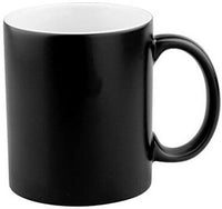 Personalized Magic ceramic mug (black/matt) 330 ml