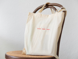 Tote Bag with YOUR text (embroidered)