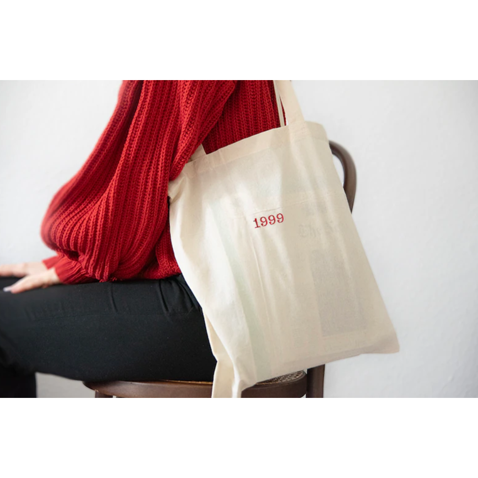 Tote Bag with YOUR text (embroidered)