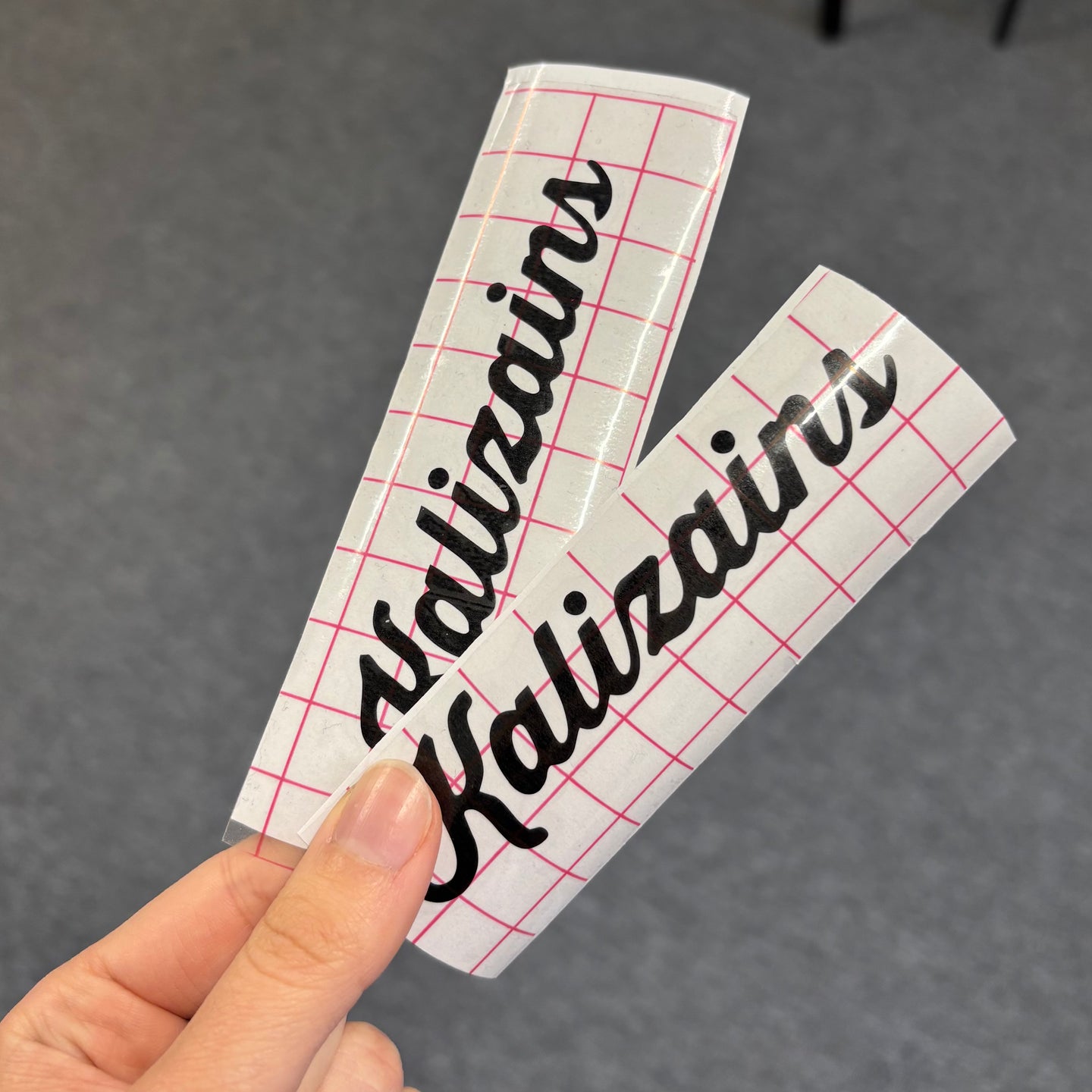 Custom Text Vinyl Sticker