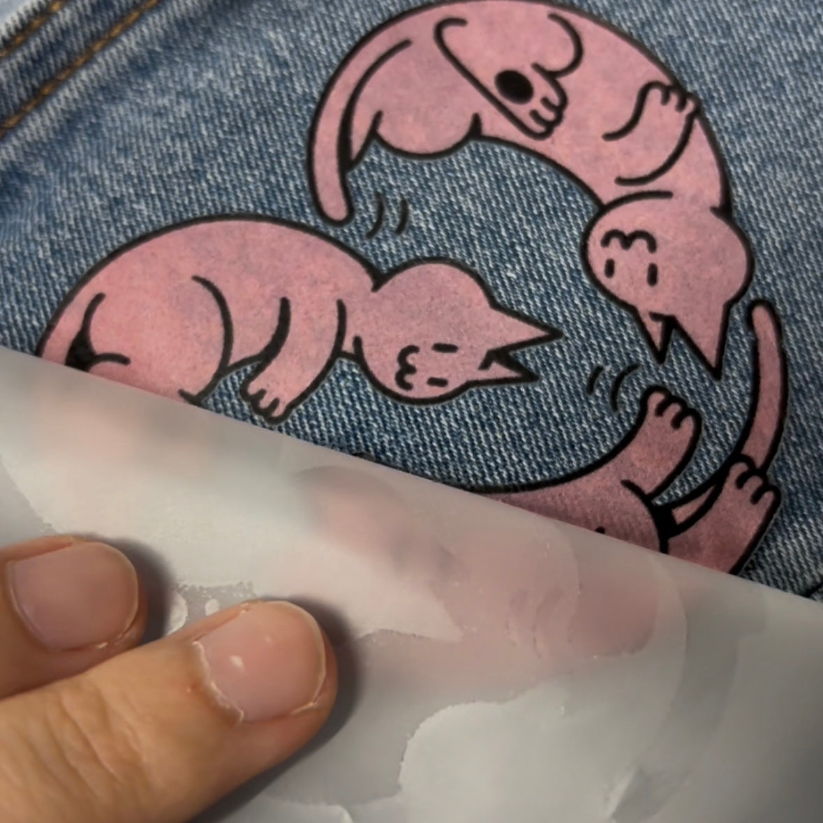 Cats heart - DTF print sheet