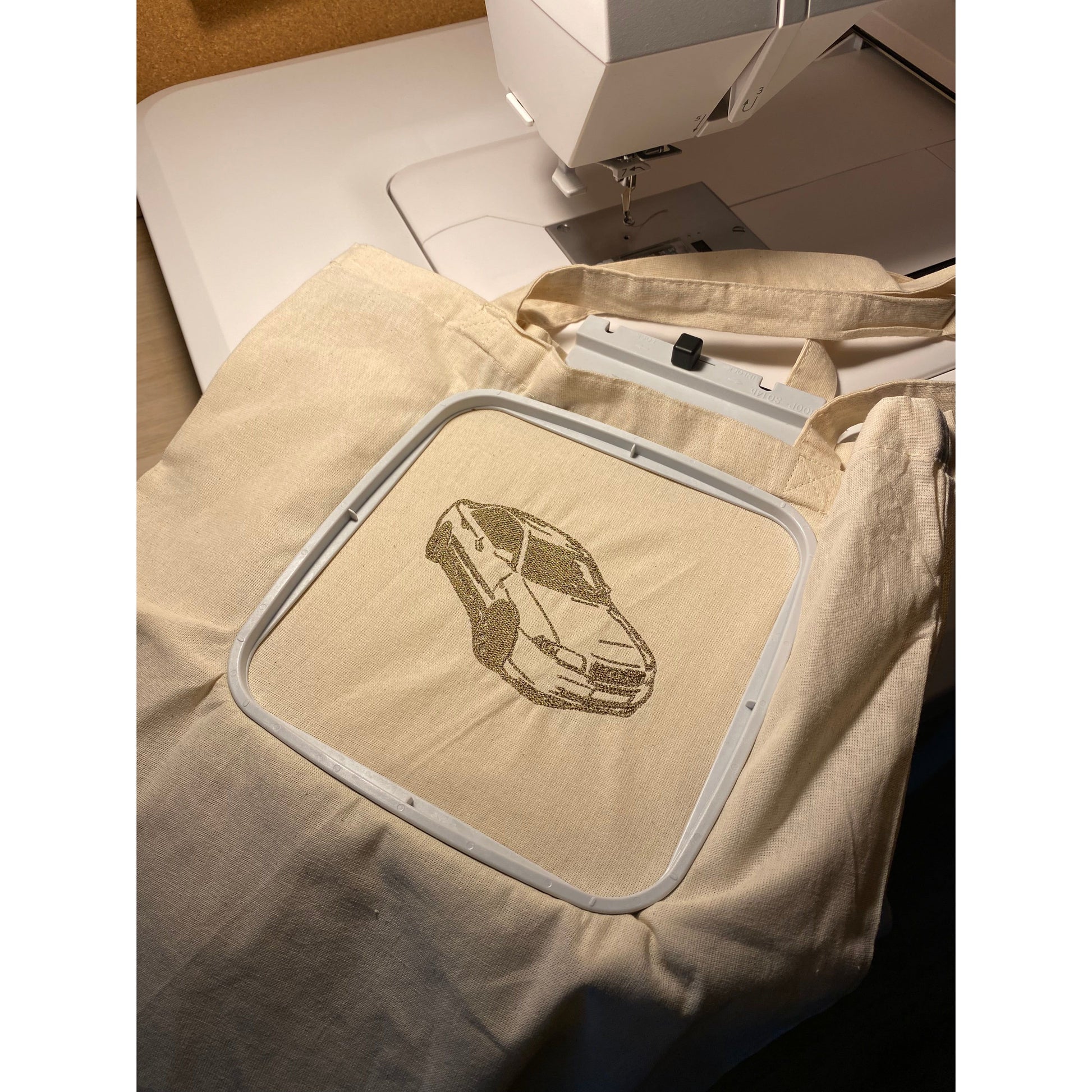 Personalized Tote Bag with embroidered silhouette