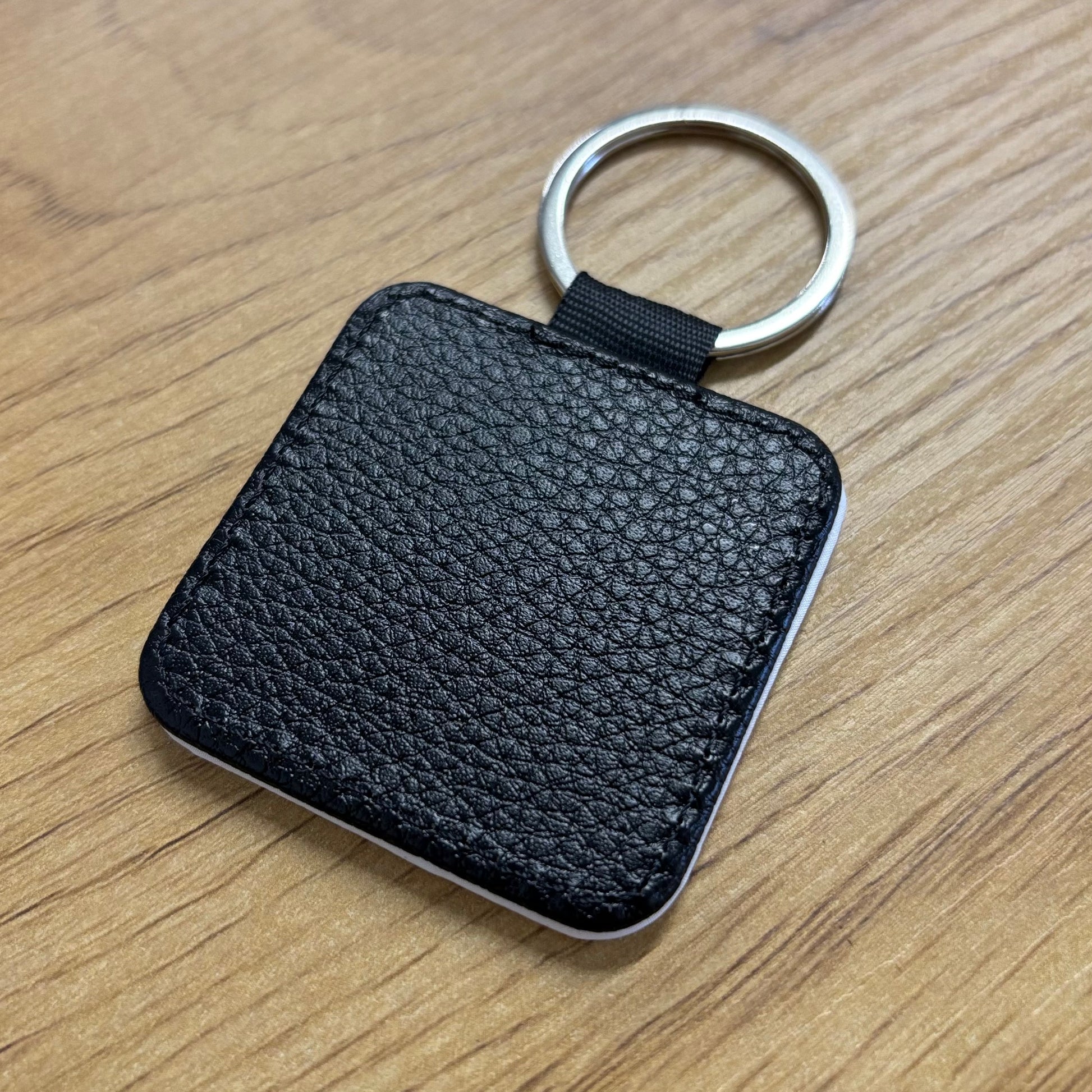 Custom leather keychain