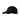 Black baseball cap on a white background