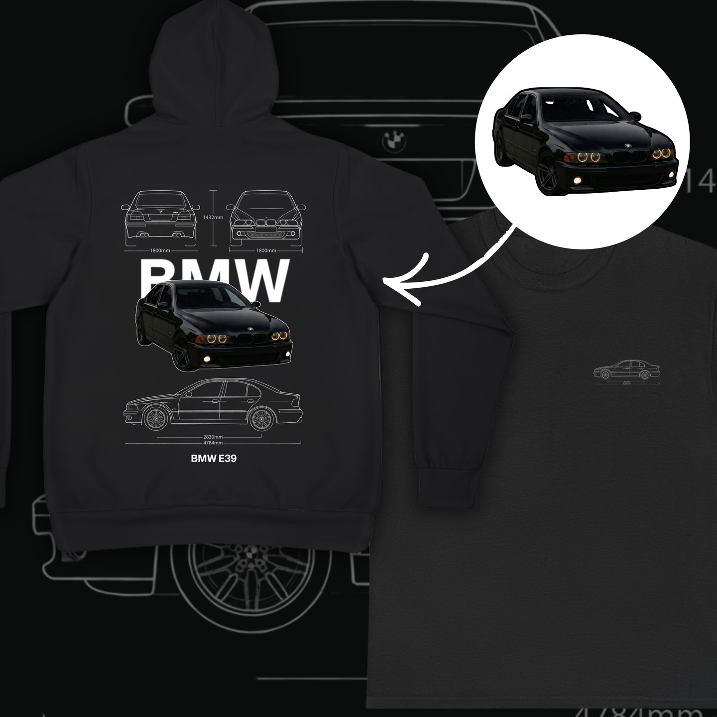 Your CAR - custom Blueprint Hoodie