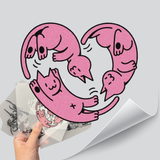 Cats heart - DTF print sheet