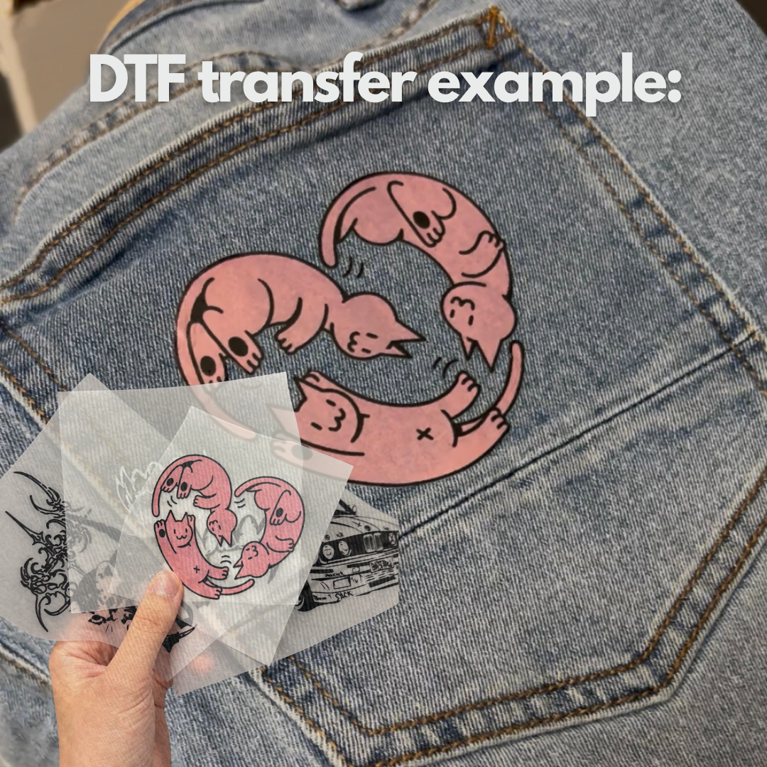 Cats heart - DTF print sheet