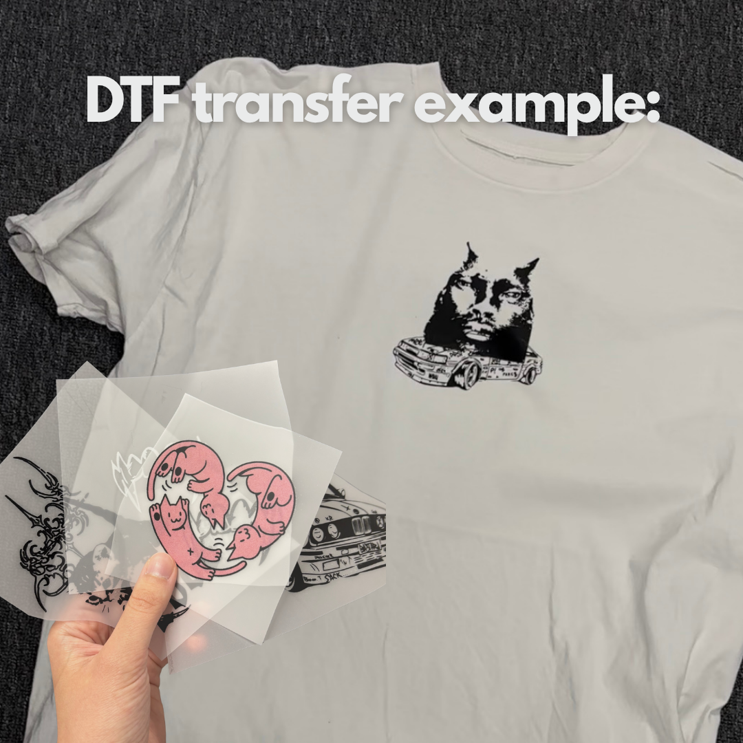 DTF print sheet (Your added design/photo)