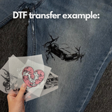 DTF print sheet (Your added design/photo)