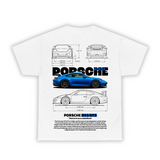 Porsche 911 gt3 blueprint -T-Shirt