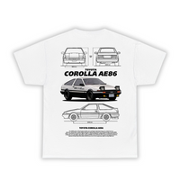 Corolla AE86 blueprint - T-Shirt