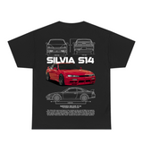 Silvia S14 blueprint- T-Shirt
