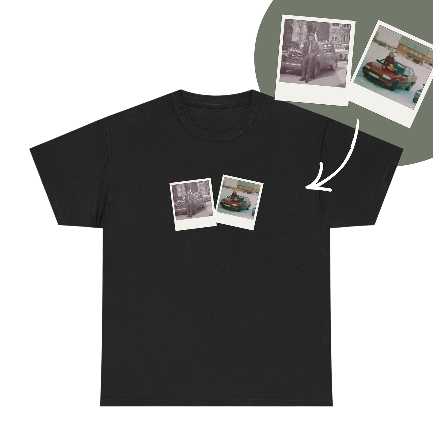 Custom polaroid photo - T-shirt